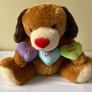 Valentine’s dog stuffed animal (B1)